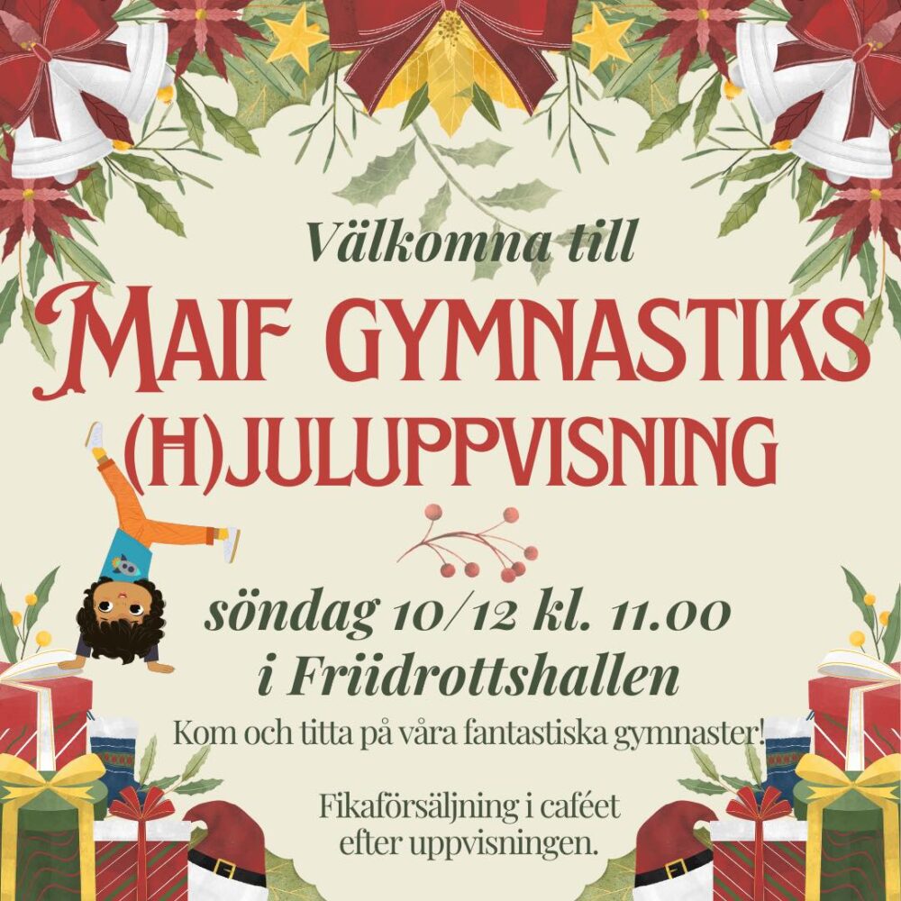 MAIF Gymnastik Juluppvisning!